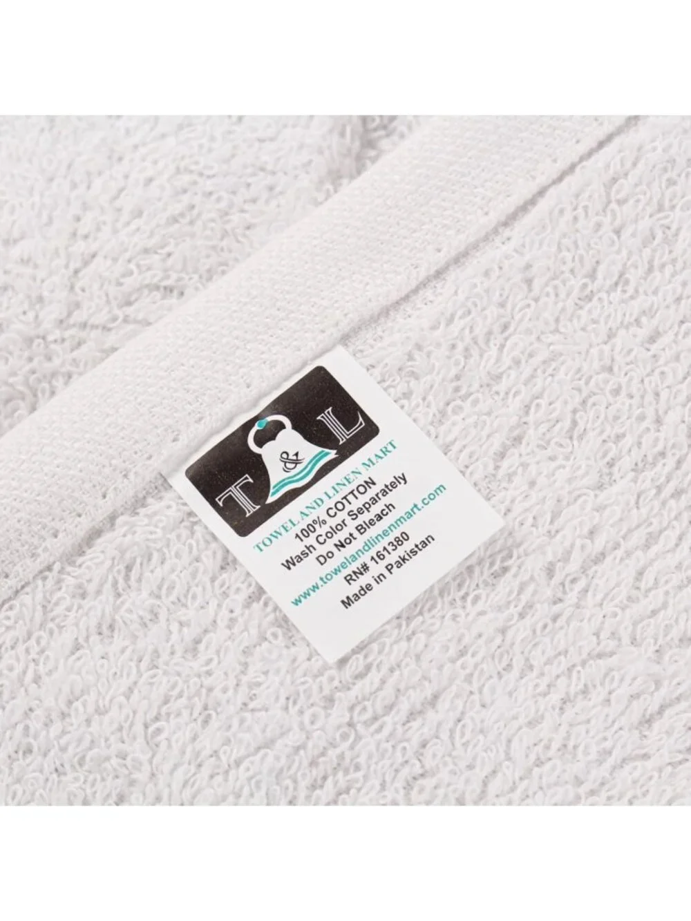 6 Pack White Bath Towels - 100% Cotton, Quick Dry, Super Absorbent, Soft